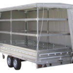 TMT 25 TF con castellatura e telo in PVC e apertura sui tre lati