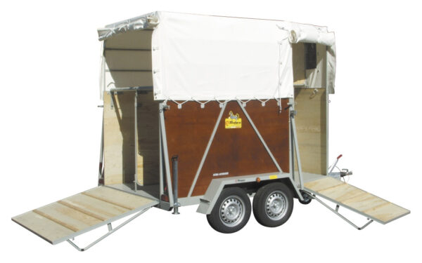 Rimorchio Trasporto Cavalli TTC 1200 / 1600 Telonato ( 2 posti )