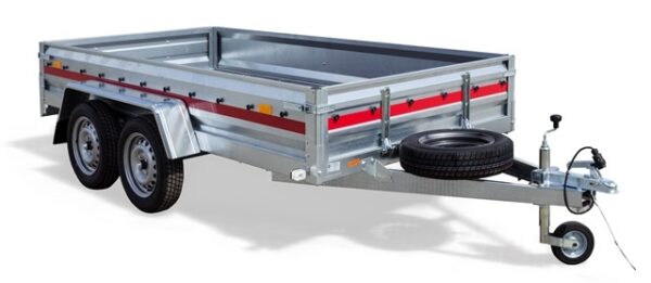 Rimorchio Trasporto Merci H7 PRO 2612/2 (doppio asse) da 750 Kg-0